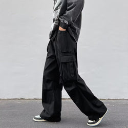 American Retro Functional Overalls Men&#039;s Spring And Autumn Ins High Street Tide Brand Outdoor Charging Pants Loose Wide-leg Trousers