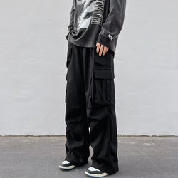 American Retro Functional Overalls Men&#039;s Spring And Autumn Ins High Street Tide Brand Outdoor Charging Pants Loose Wide-leg Trousers